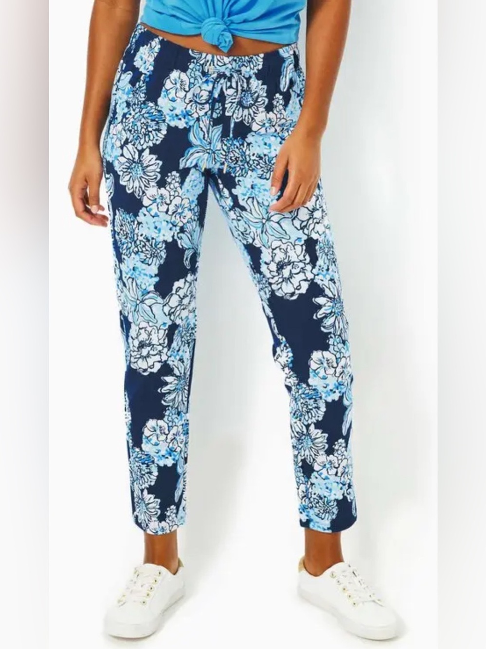 NWOT Lilly Pulitzer Enora Knit Pants Black Jaguar Jungle Sz Small